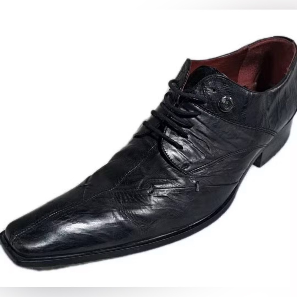 Authentic JH Ghost Men’s Leather Long Tip Shoes,US9 Standard-UK 8, Italy-Desiner